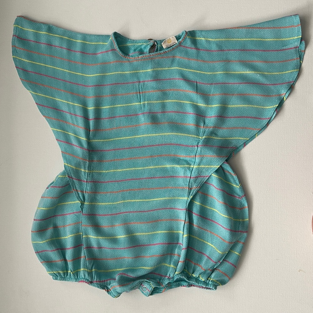 Crew & Lu girl’s Striped Baby Romper.  Size 3T.